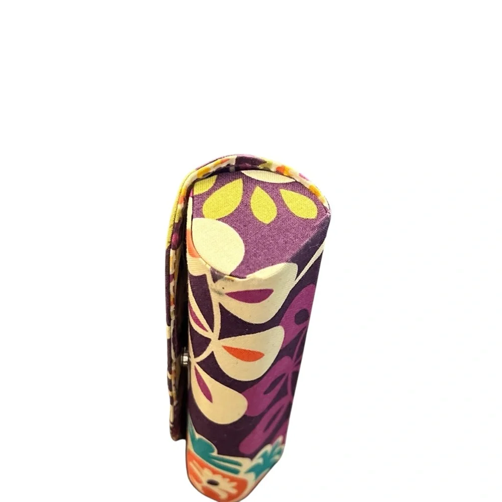 Vera Bradley Plum Crazy Hard Clip Eyeglass Readers‎ Case Purple Floral Hippie